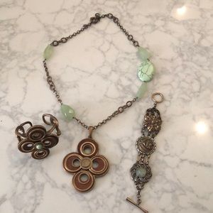 Lucky Brand Necklace, cuff and bracelet Bundle